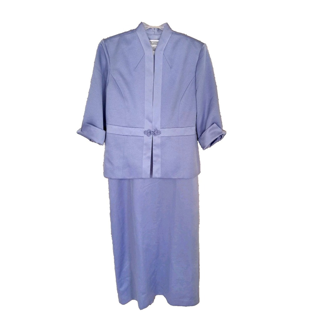 Jessica Howard 2 pc. Maxi Dress Suit Sz.16 Periwinkle Polyester Fully Lined NWT